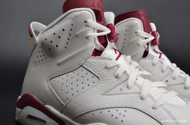 Rep Jordan Air 6 Maroon white Retro 384664-116 0528